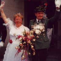 Das Königspaar 1985 - Erwin und Margret Becker - Schützenkompanie Glösingen